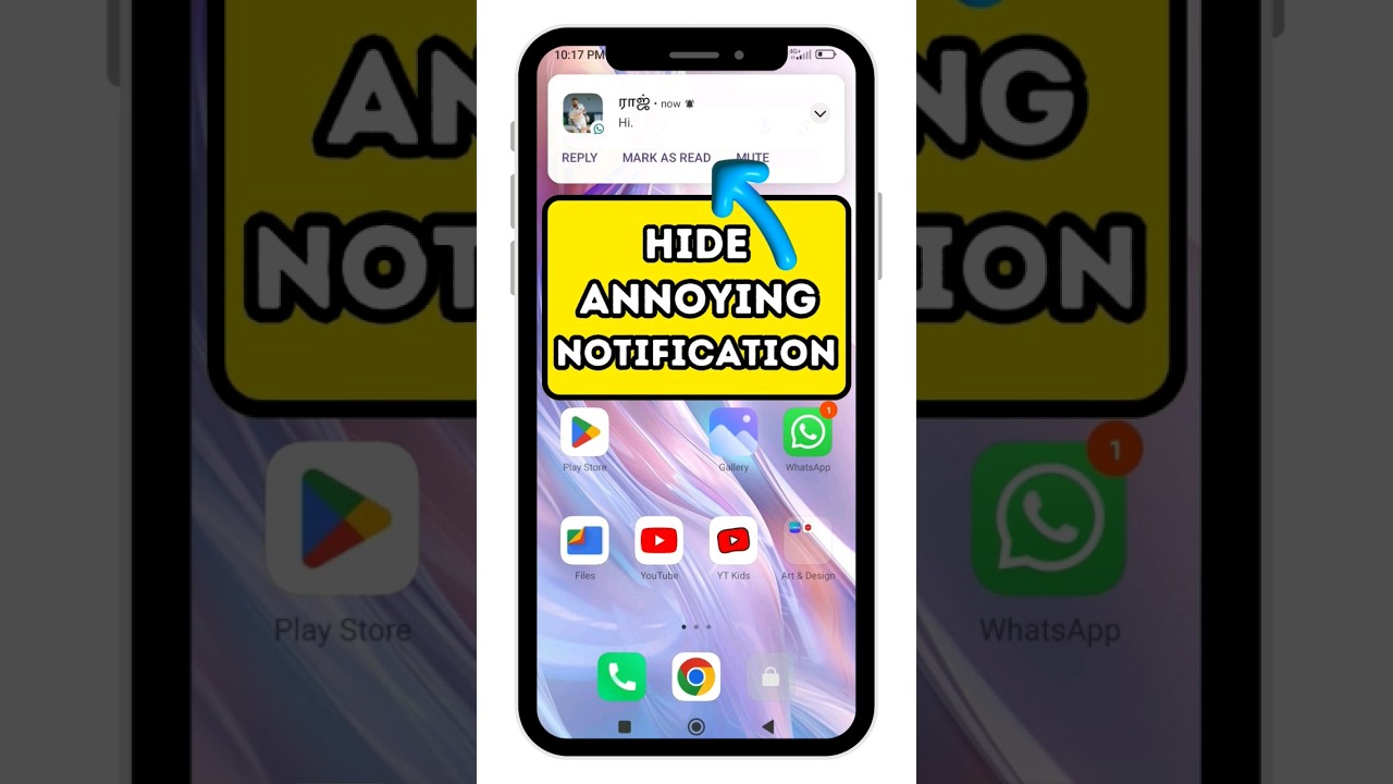 how to hide whatsapp notification in tamil #shorts