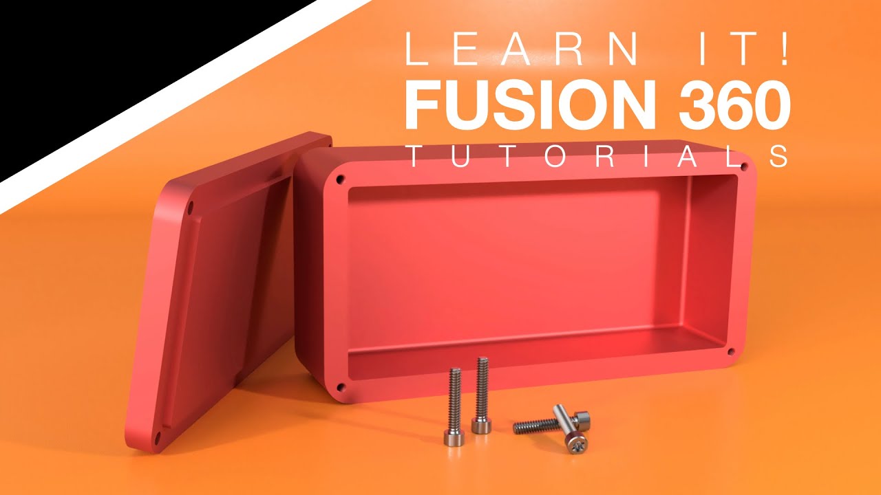Fusion 360 Beginner: Model a Box & Lid with Screws