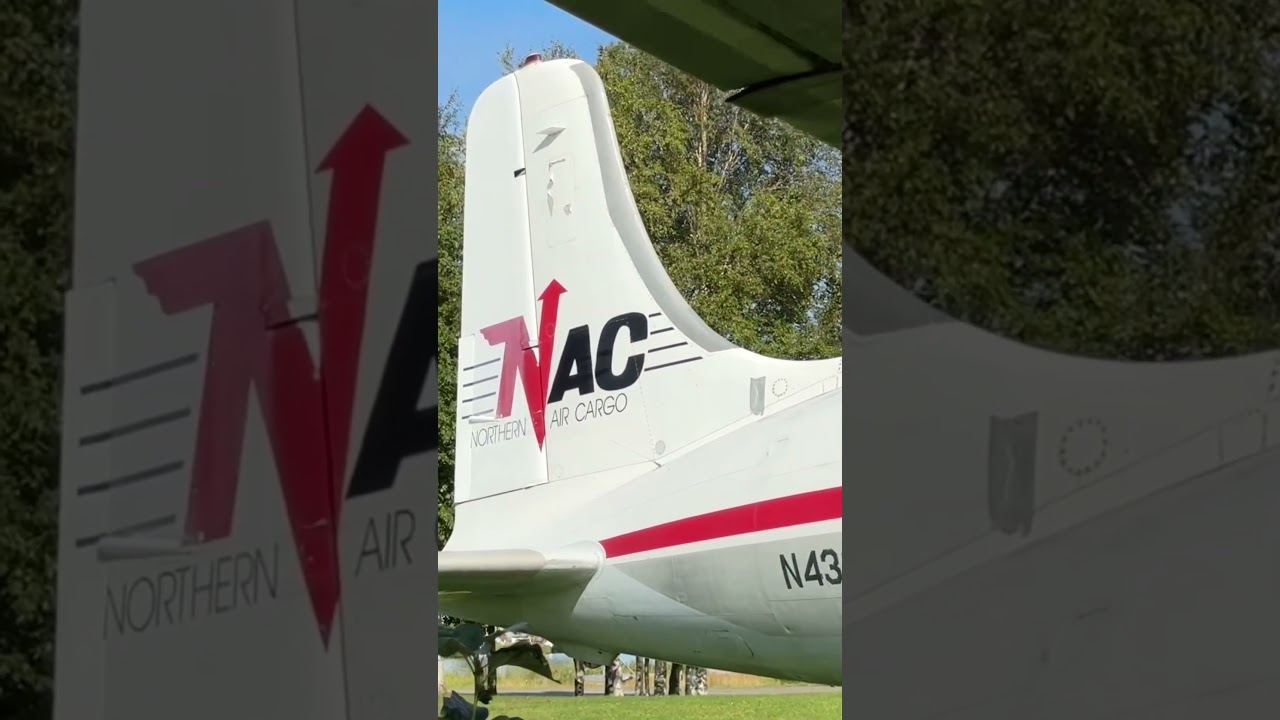 Amazing Douglas DC-6 in Anchorage ✈️ #Shorts