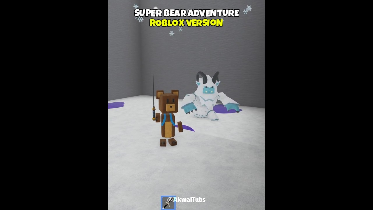 Super Bear Adventure Real vs Roblox Version 🥶