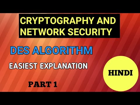 des in cryptography in hindi Part 1 /des algorithm / Cryptography #mscoder