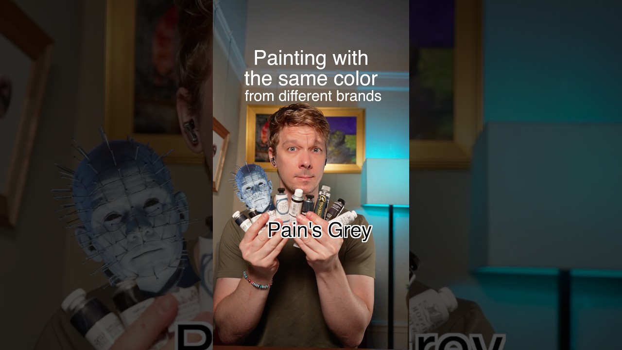 One color challenge, a hard one #art #painting #artchallenge