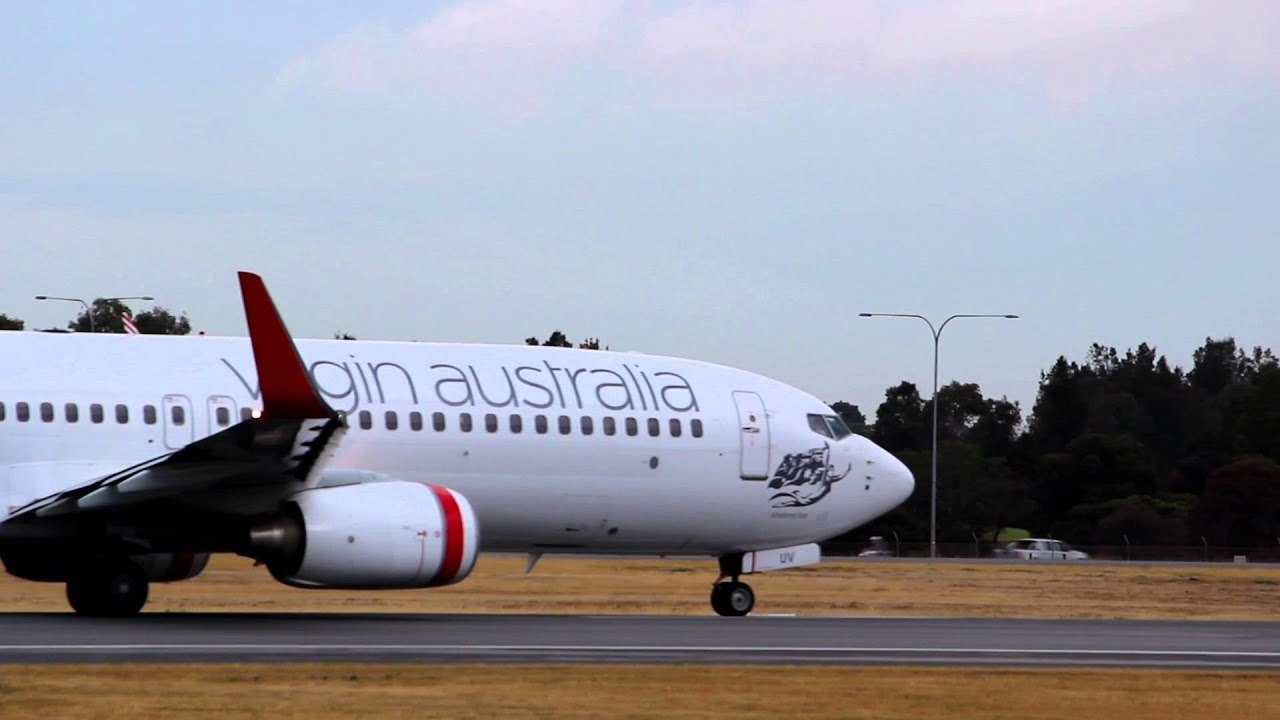 Virgin Australia 737-800 Takes Off from Adelaide ✈️