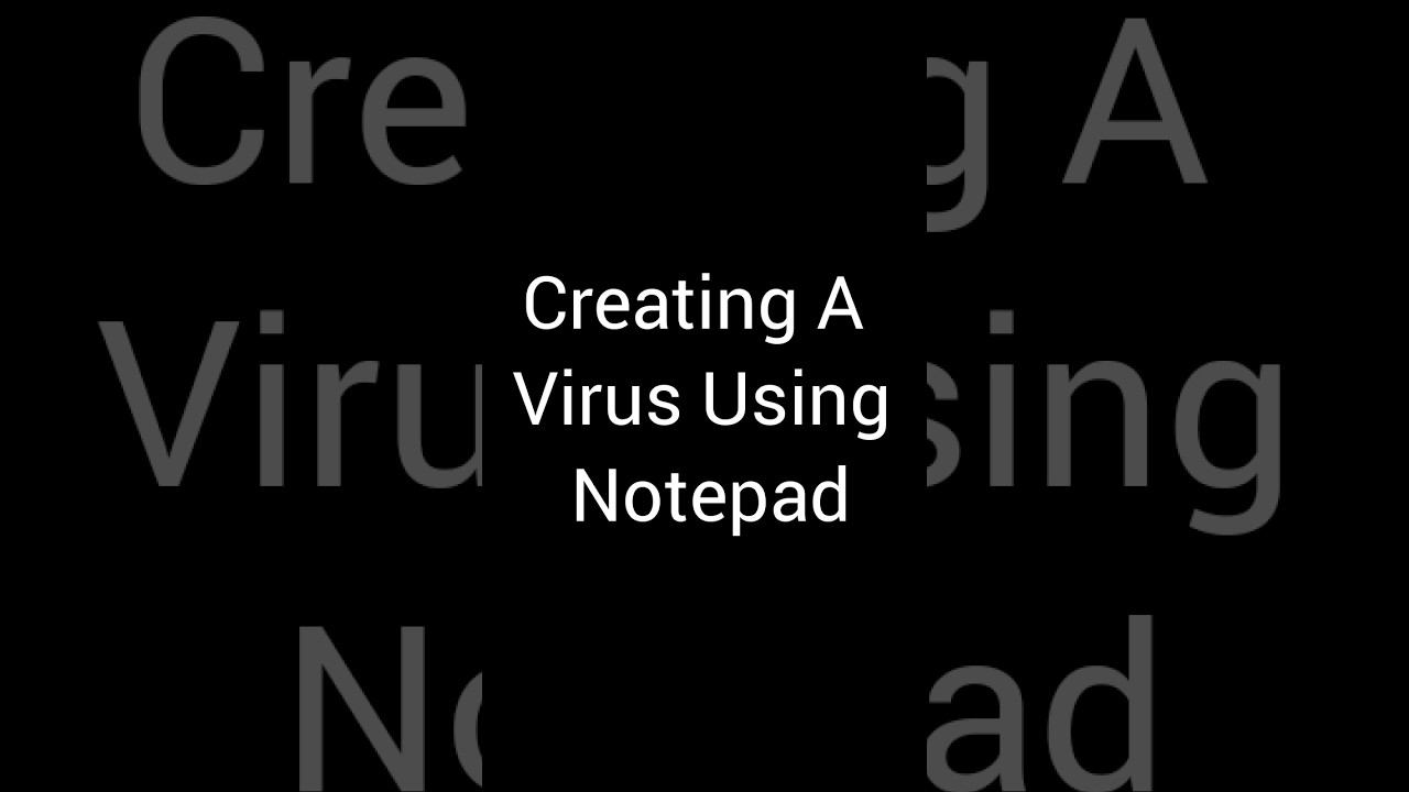 Create a Virus Using Notepad! 😱 | Easy Coding Trick