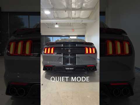 Loud Vs Quiet Exhaust Modes On The Shelby GT350β¦#exhaust #shelby #ford #mustang #cars