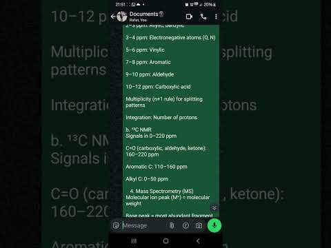 Spectroscopy and structure Elucidation for CSIR NET examination preparation#chemistry