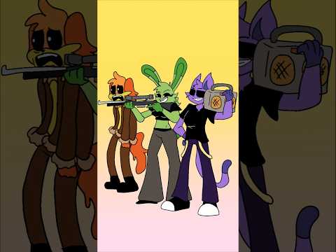 Smiling Critters X Nightmare Critters Baba Chops X DogDay & CatNap's Killer Party 🔪🐶😺 #animation