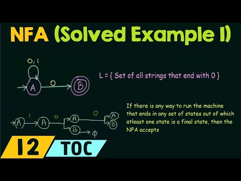 Non-Deterministic Finite Automata (Solved Example 1)