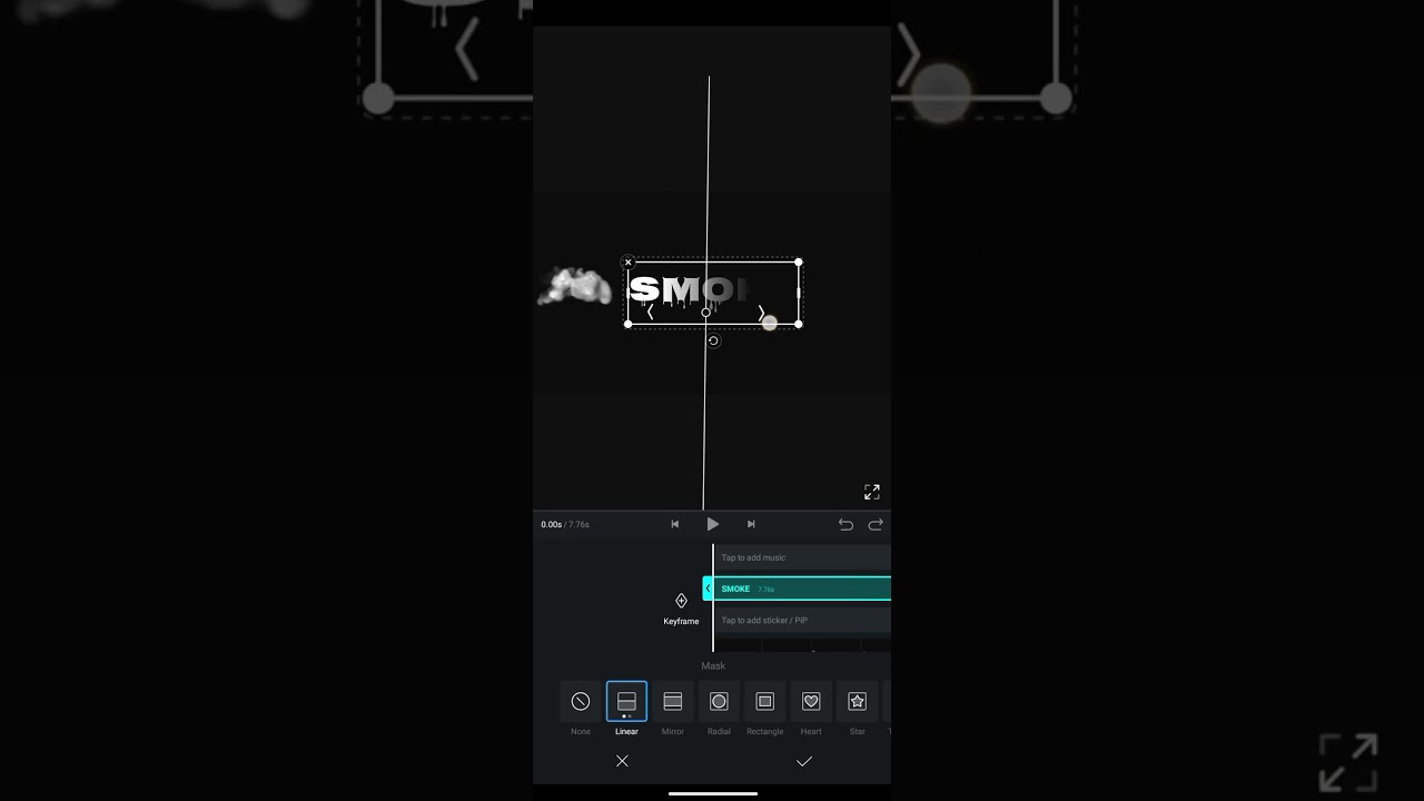 VN Video Editor: Smoke Text Reveal Tutorial 🎥