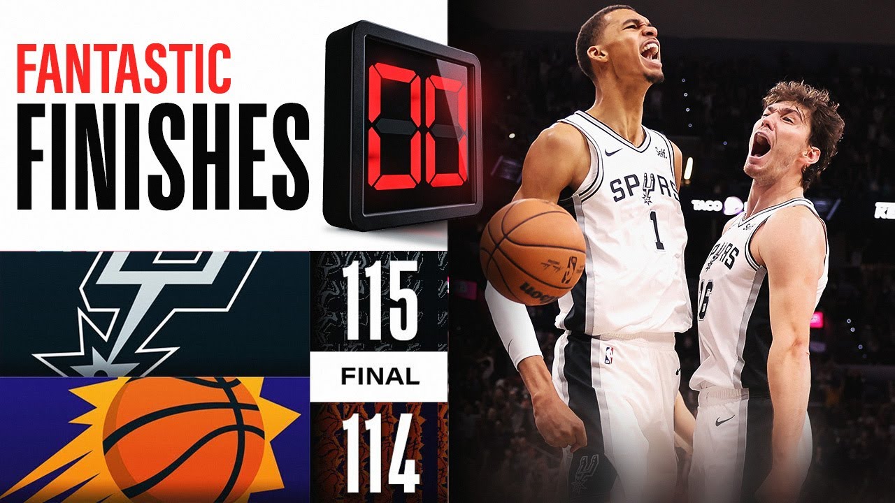 π₯ Last-Second Thriller! Spurs vs Suns Ends in Wild 5:00 Finish | October 31, 2023