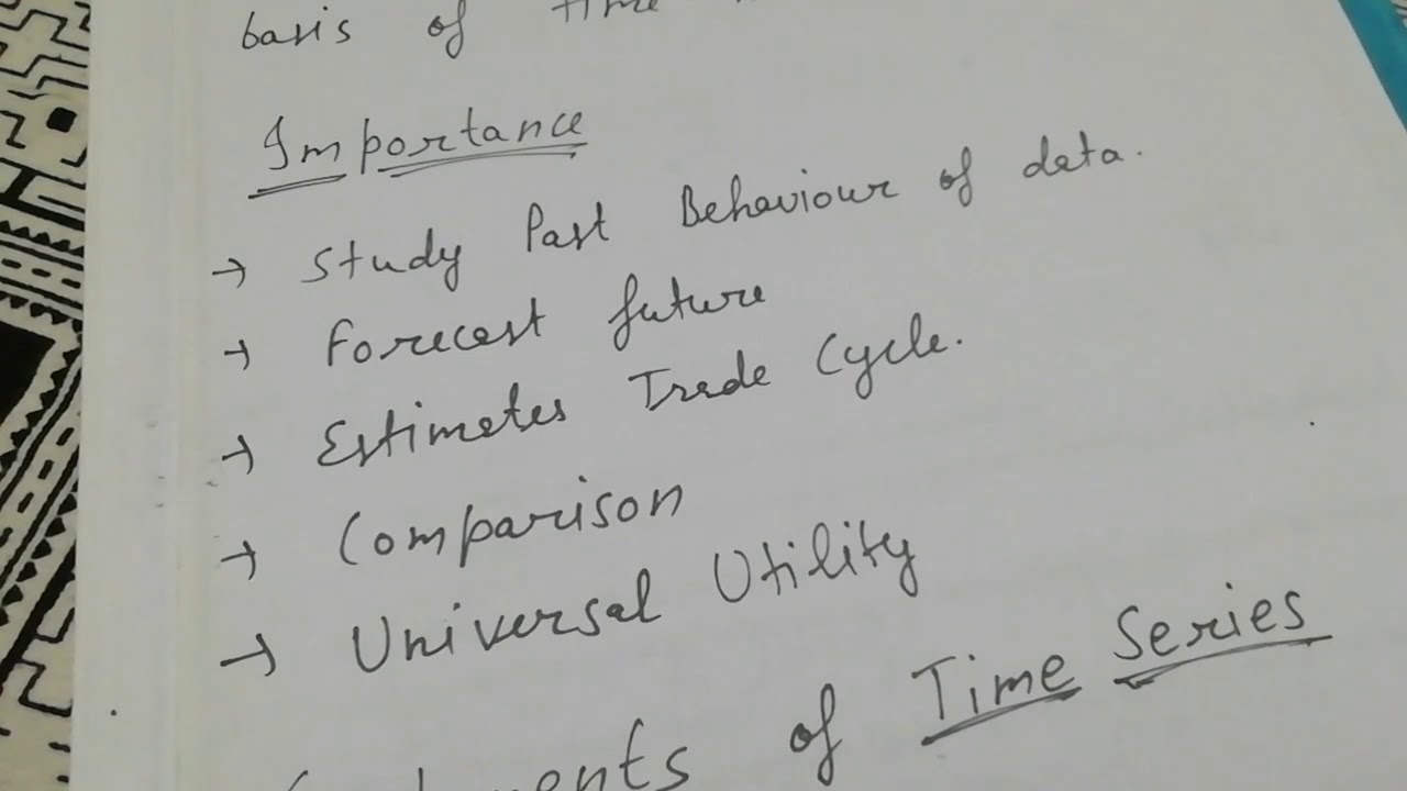 समय श्रृंखला हिंदी में सरल भाषा में 📈