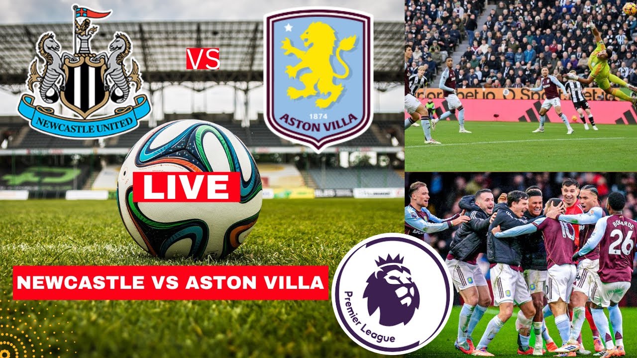 Newcastle vs Aston Villa 0-2 Live EPL Match Highlights ⚽