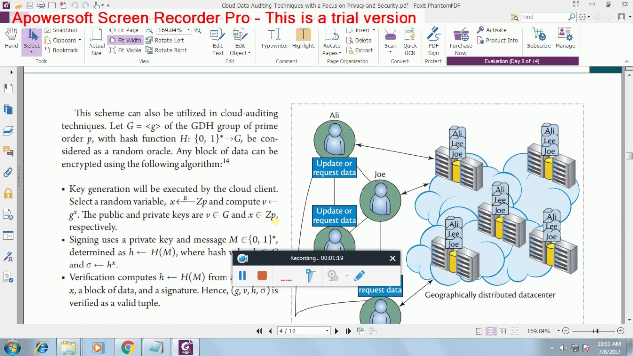 IEEE 2017-2018 Cloud Data Auditing Techniques π