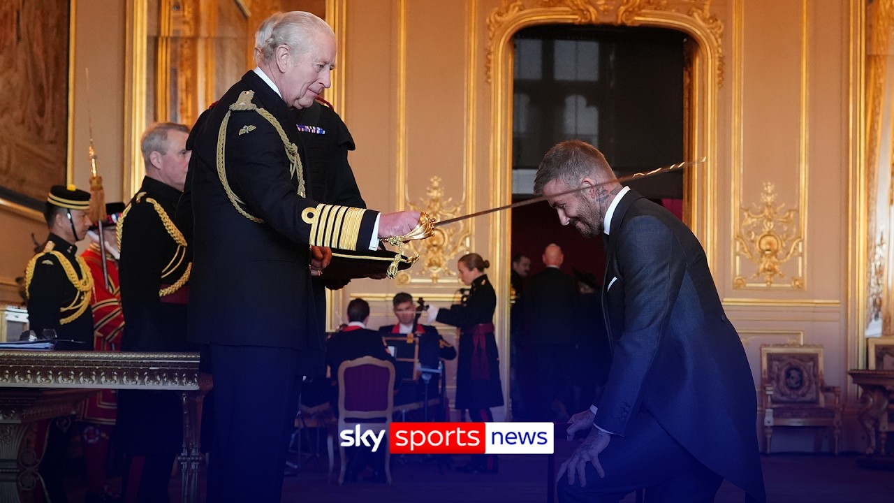 Sir David Beckham Knighted by King Charles in Recognition of His Contributions