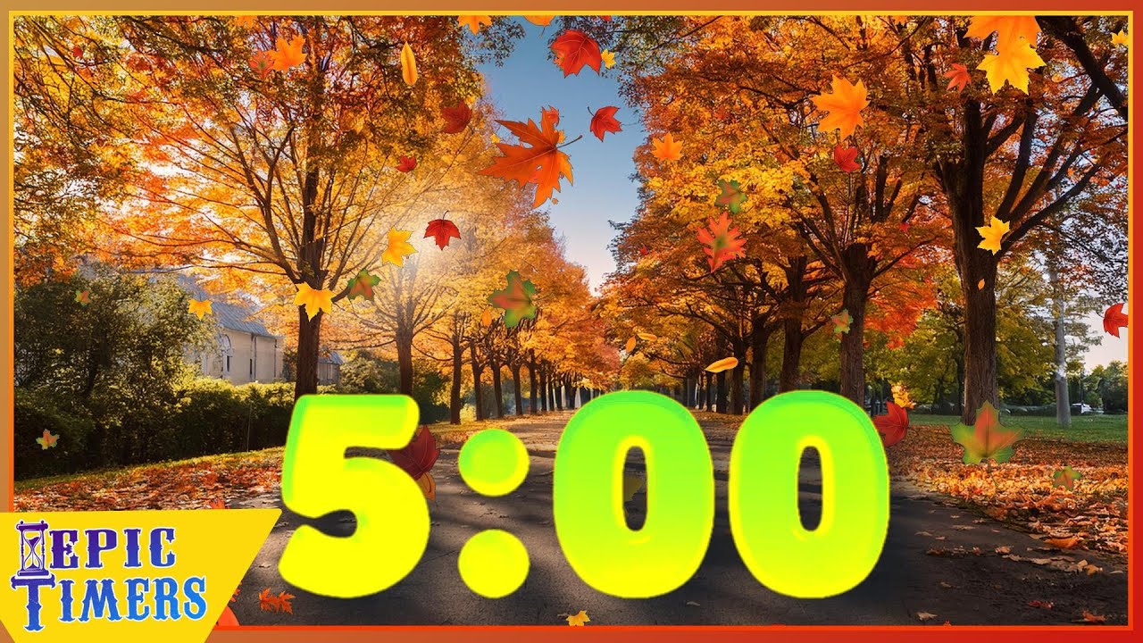 5-Minute Autumn Timer with Calm Music π