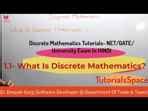 01- What Is Discrete Mathematics In Hindi | Discrete Structures Tutorials In Hindi | All Syllabus