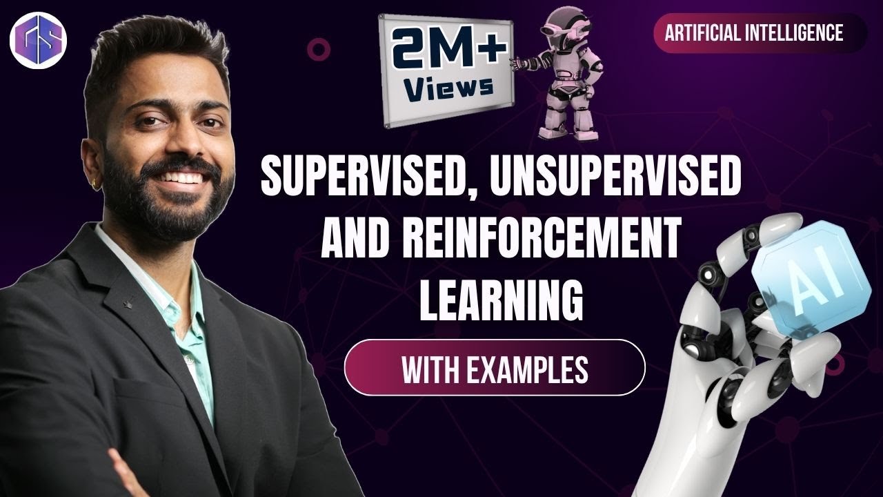 आर्टिफिशियल इंटेलिजेंस में सुपरवाइज्ड, अनसुपरवाइज्ड और रिइन्फोर्समेंट लर्निंग – आसान हिंदी में 📚