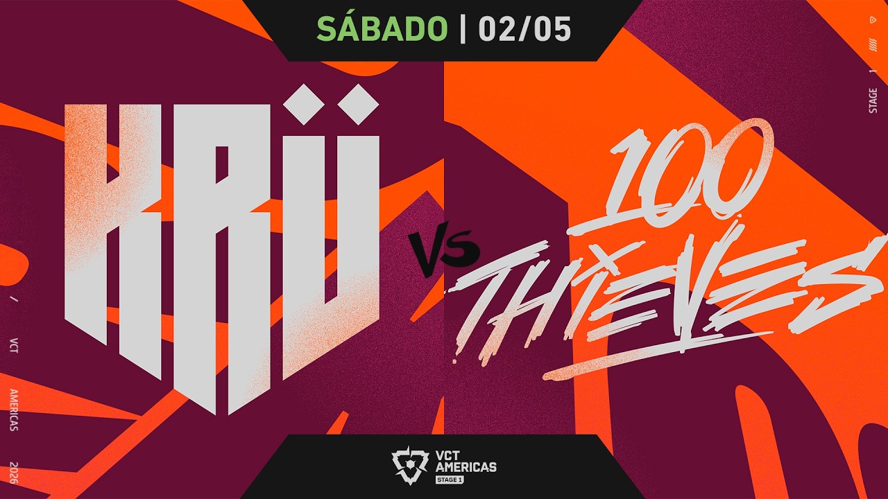 KRU vs 100T | VCT Americas Semana 4, Dia 2