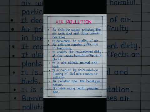 10 lines on air pollution || short essay on air pollution || #ytshort