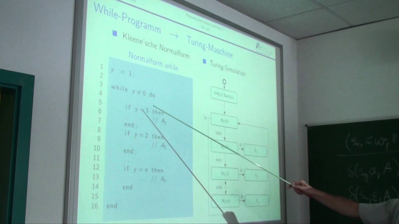 Theoretische Informatik Vorlesung 19 – Aufzeichnung vom 5. Juni 2013 📚