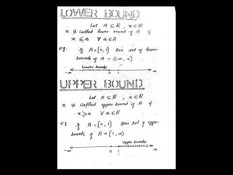 #realanalysis #calculus #math lower and upper bound #shorts