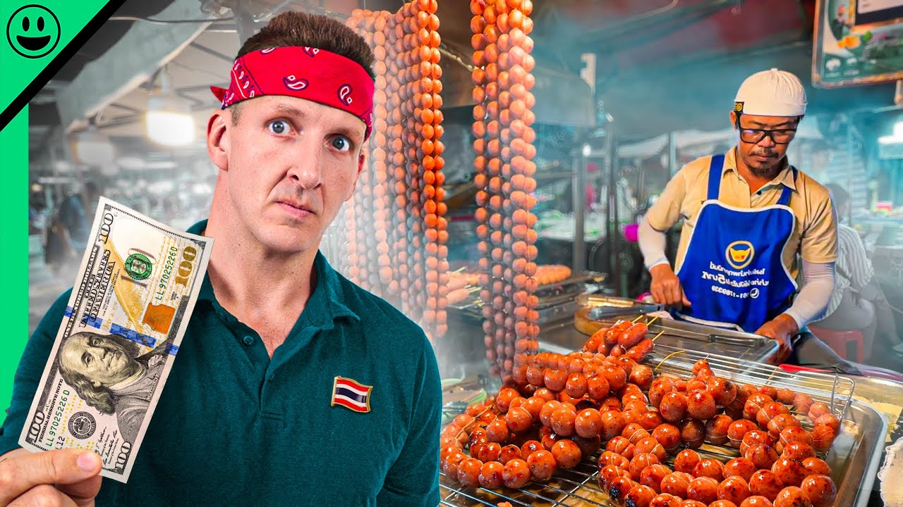 $100 Thai Street Food Challenge 🇹🇭