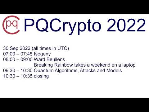 Live sessions  Sep 30 - session Quantum Algorithms, Attacks and Models (director's cut)