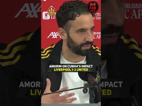 Ruben Amorim post match interview at Anfield