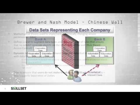 Security Models Pt 3 Clark-Wilson, Brewer and Nash, Graham-Denning (CISSP Free by Skillset.com)