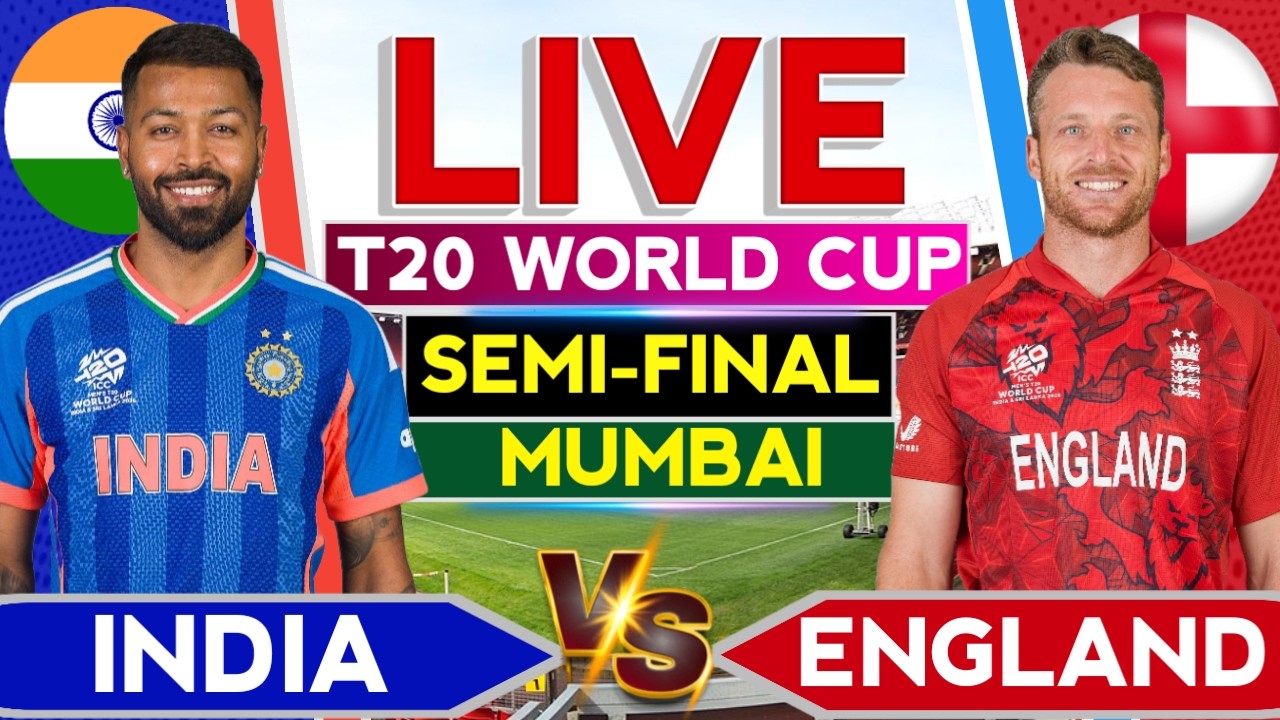 🔴 India vs England T20 World Cup Semi Final Match | Ind vs Eng Live Cricket Score & Fan Commentary🎙️