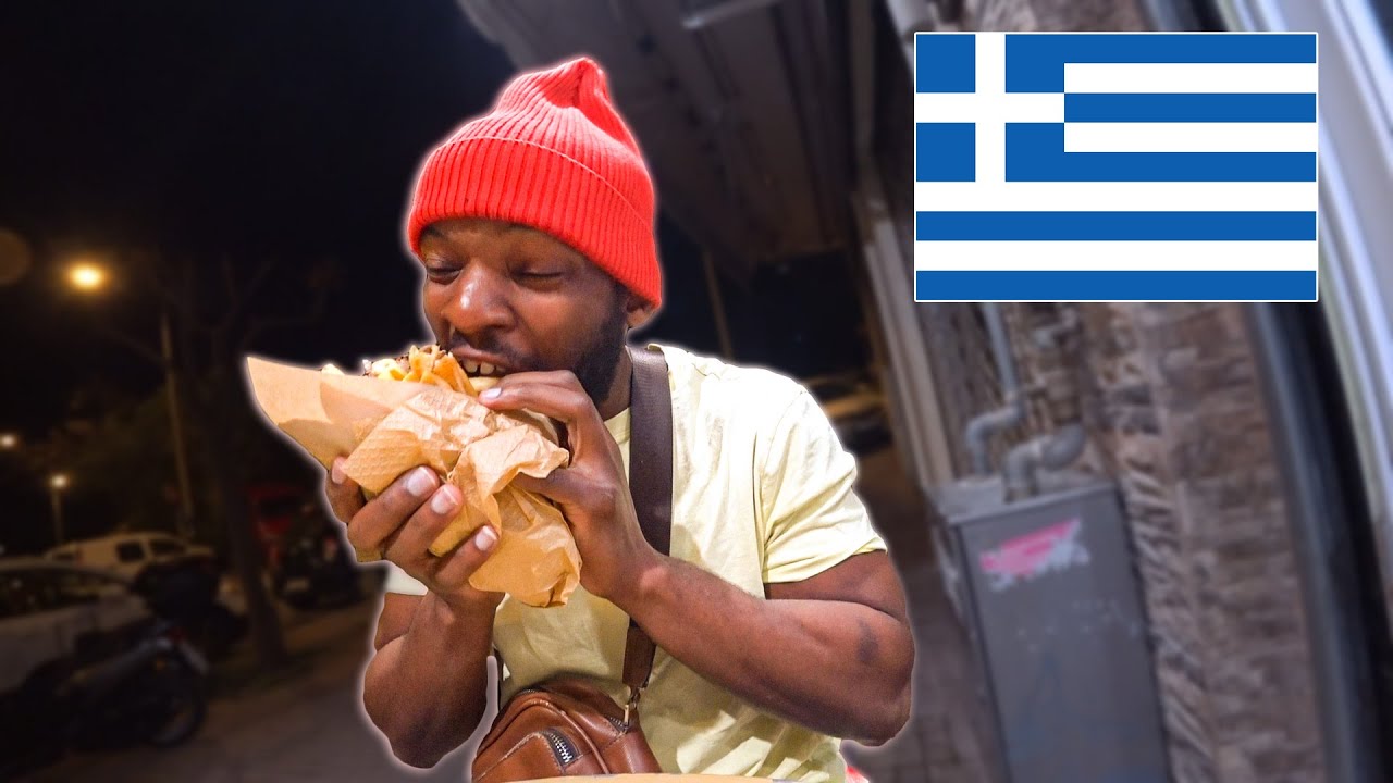 LIVING on GREEK STREET FOOD for 24 HOURS (Thessaloniki's Cheapest Street Food) 🇬🇷