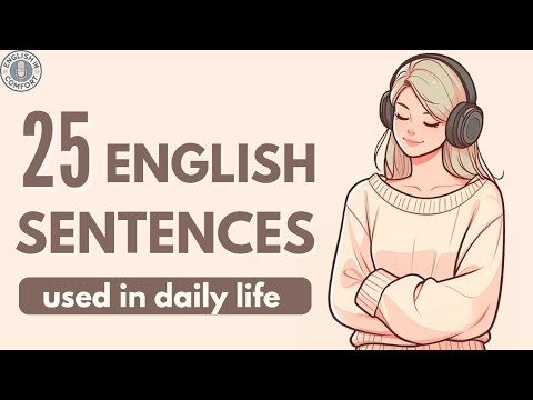 25 Simple Sentences for Daily Use in English Conversation | English Listening Practice  Podcast