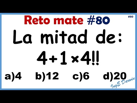 Ejercicio de operaciones combinadas, nivel básico pero el 50% falla  | Reto 80