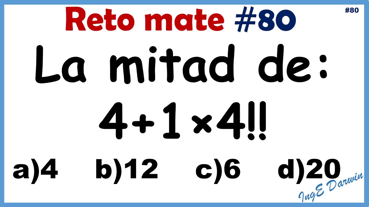 ¡Desafío de Operaciones Combinadas para Principiantes! 🚀 | Reto 80