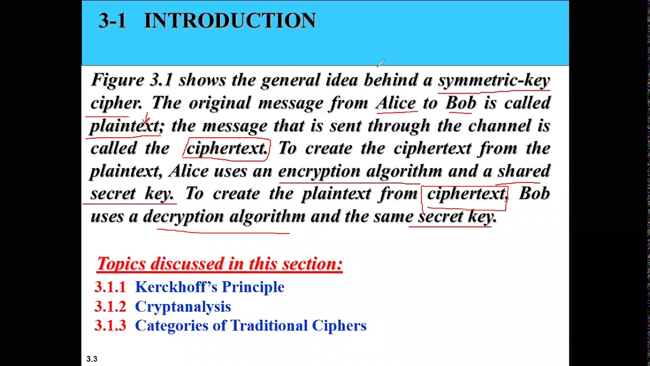 CYS232: CYS232 Chapter 3: Traditional Symmetric Key Ciphers Explained 🔐