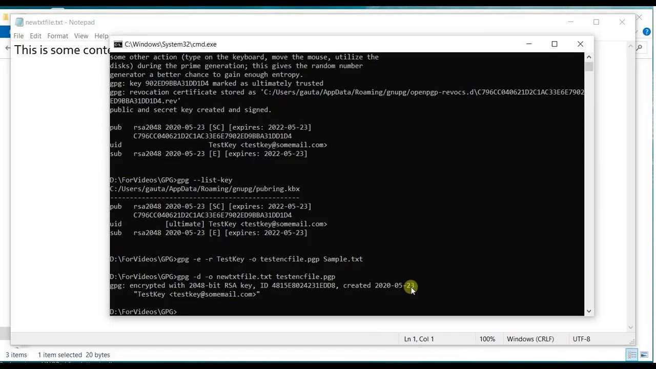 Encrypt & Decrypt Files with GPG4win CLI 🔐