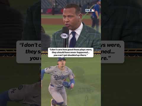 A-Rod says the game-ending double play can't happen 😬 #Dodgers #doubleplay #MLB