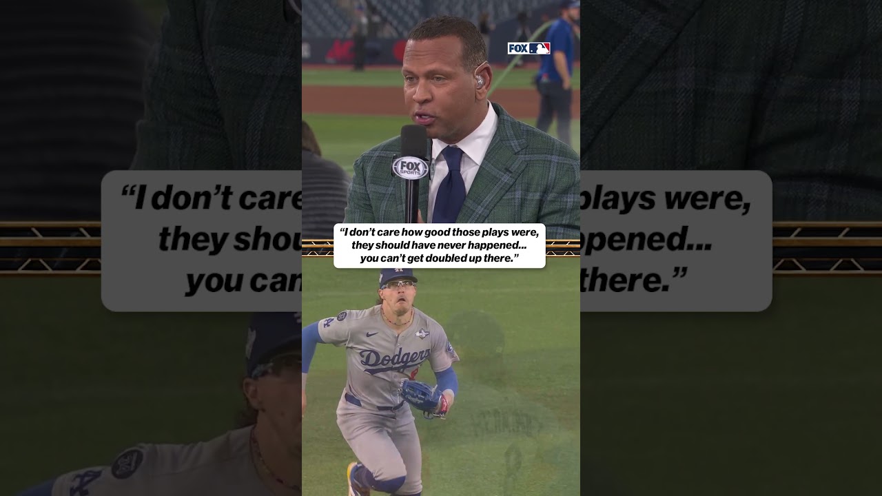 A-Rod Claims Game-Ending Double Play Is Impossible 😬 #Dodgers #MLB