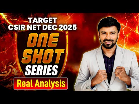 CSIR NET Mathematics Real Analysis One Shot Revision 2025 - IFAS