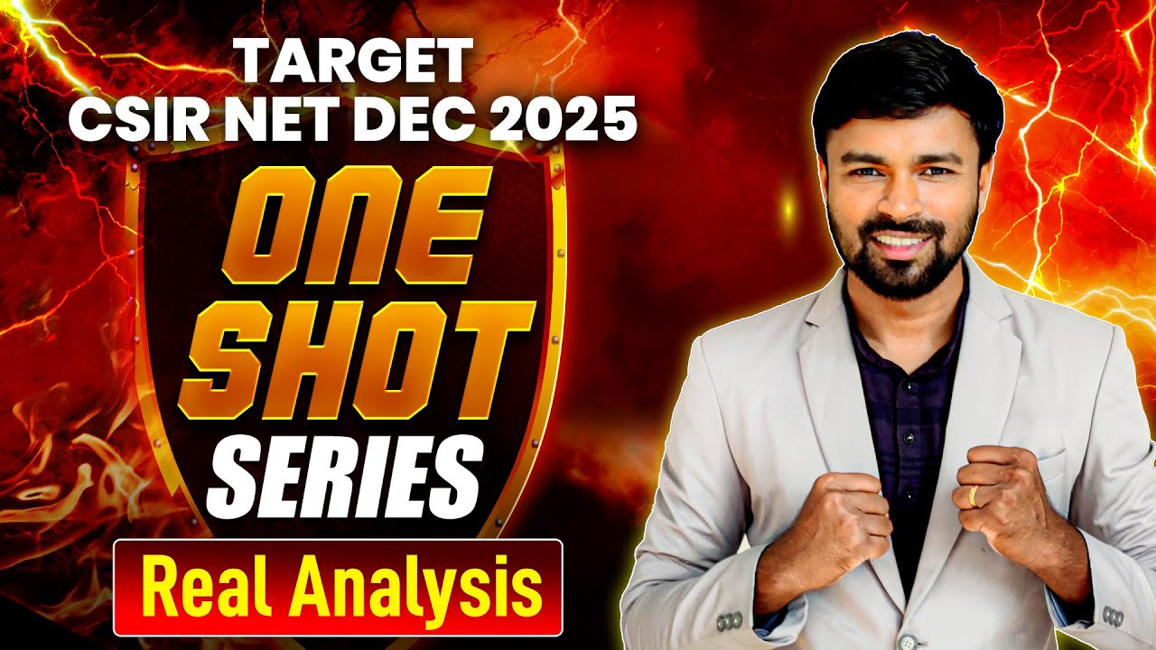 CSIR NET Mathematics Real Analysis Comprehensive Revision 2025 - IFAS