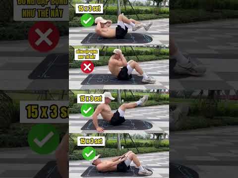 Gập bụng đúng cách mà hiệu quả #xuhuong #giamcan #healthy #shorts