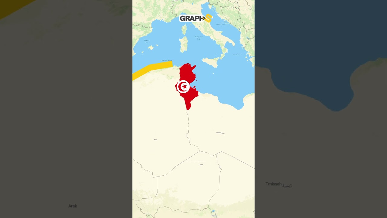 اكتشف حدود تونس على الخريطة مع حقائق مثيرة 🇹🇳