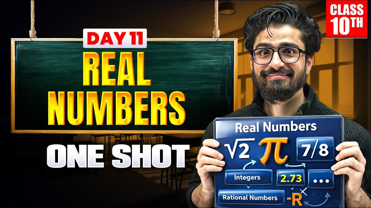 Class 10 Real Numbers - One Shot 🔥 | Maths Chapter 1