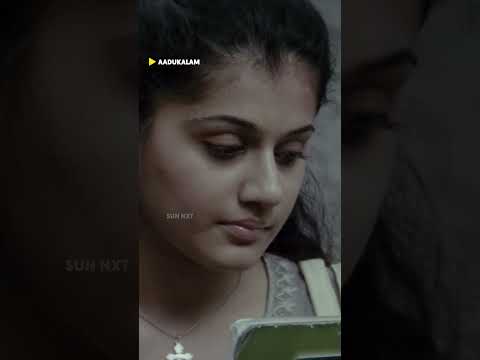 Taapsee's Mass Reply! |  #aadukalam #dhanush #tapsee #vetrimaaran #sunnxt #shorts