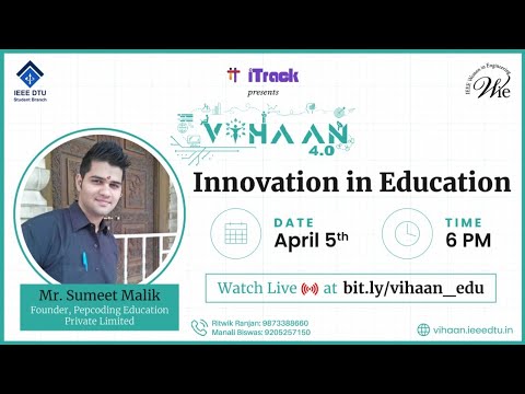 Educate to Innovate with Mr. Sumeet Malik, Founder, Pepcoding