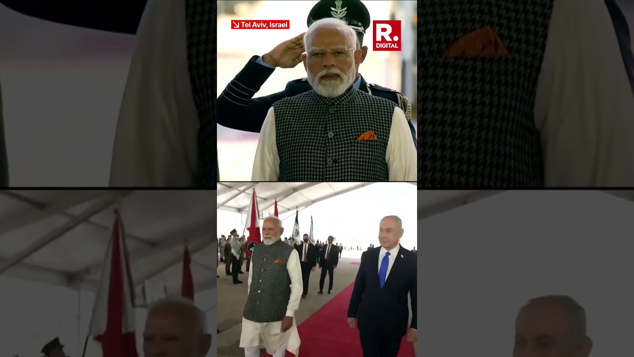 PM Modi Welcomed in Tel Aviv 🇮🇱