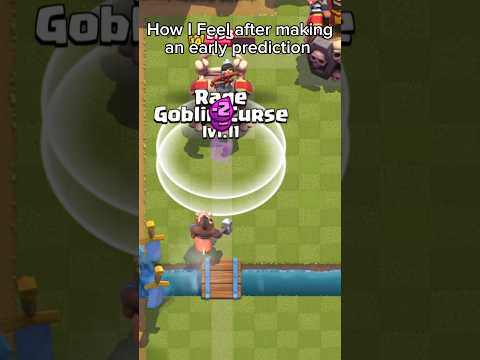 How it feels after making an early prediction #shorts #clashroyale