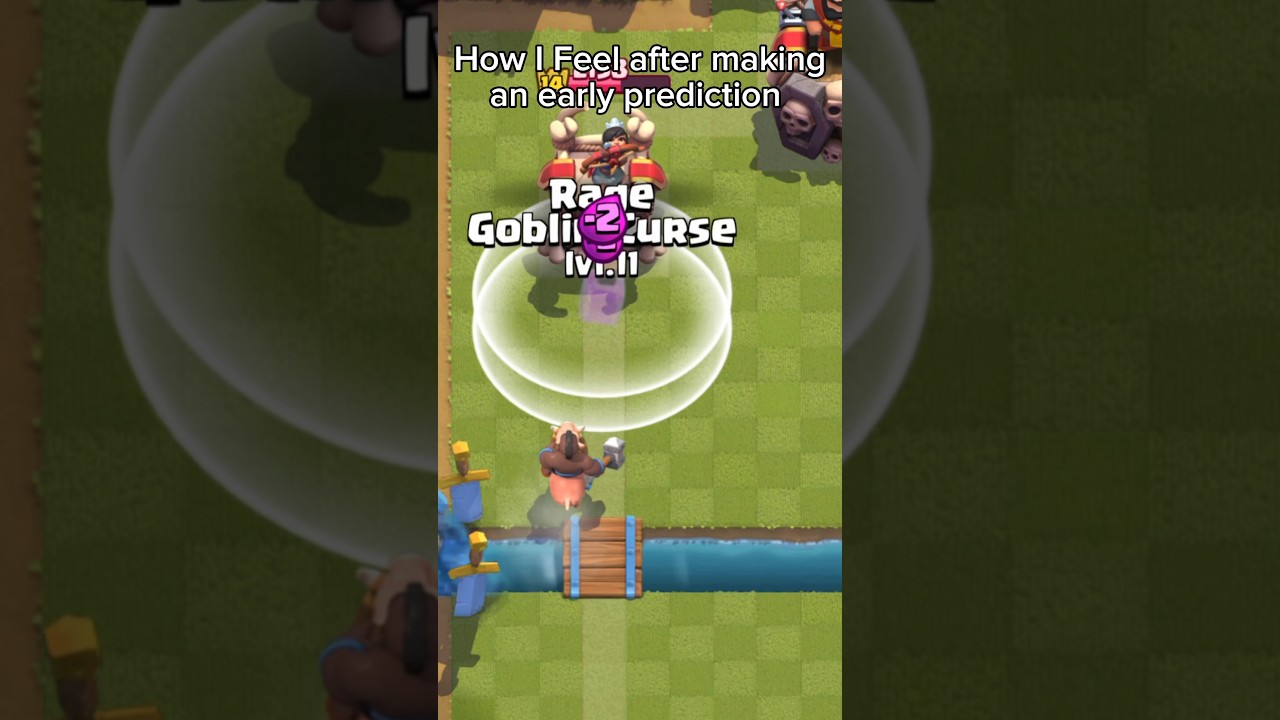 Experiencing the Impact of an Early Prediction in Clash Royale #shorts