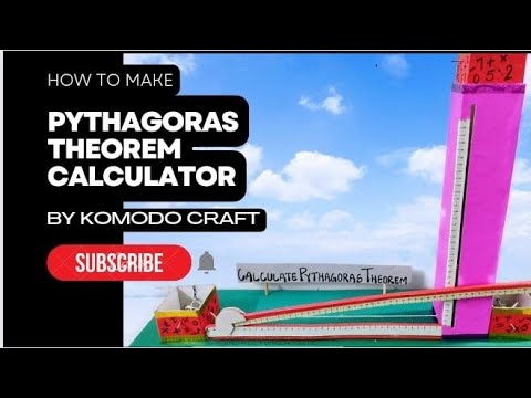 How to make Pythagoras Theorem model/Math TLM for exhibition/Pythagoras theorem working model