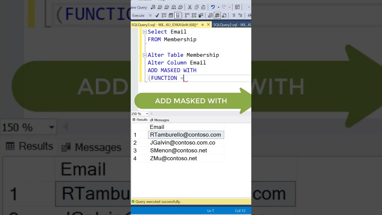 SQL Trick to Mask Email Data π